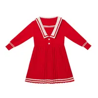 הגעה חדשה קוריאני עיצוב פיטר פאן צווארון לבן חצאית תינוקות בנות שמלת פעוטות ילדים בגדים בוטיקים