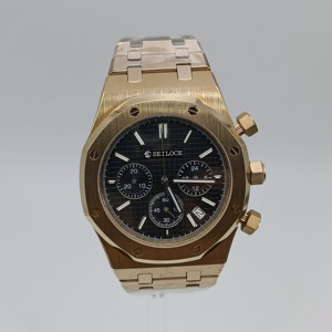 SEILOCE – montre chronographe pour hommes, boîtier en acier inoxydable, Quartz japonais VK63, résistant à l'eau 3 bars - Product Image 3