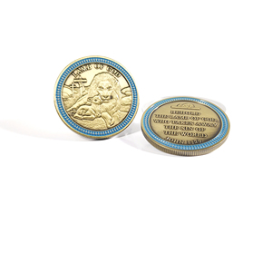 Pièce de défi medel personnalisée diamètre 40mm, pièce en métal en cuivre revêtue d'une pièce en bronze antique à bords dentelés - Product Image 1