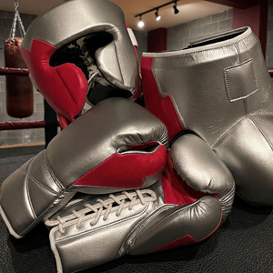 Ensemble de sparring MMA en cuir de vachette de haute qualité 2026 pour l'entraînement, fermeture à lacets, séchage rapide, multicolore, modèle gagnant - Product Image 3
