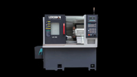 Torno de torreta CNC compacto Leichman con control de bandas torreta GSK torreta de cama inclinada de metal con poste de herramienta de 10 posiciones