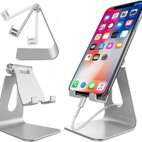 Support de téléphone portable pliable et flexible en alliage d'aluminium Leadingplus, compatible avec iPad, pour bureau