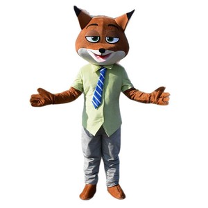 Costume de dessin animé Judy Rabbit, costume de poupée Zootopia, costume de Nick Fox, accessoires de performance, costume de poupée ambulante - Product Image 5