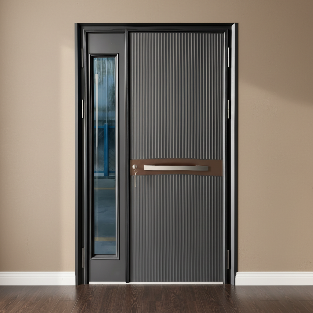 Cast Aluminum DoorHigh End Fireproof Entrance Door · image 4