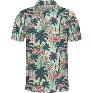 Logo personnalisé homme vêtements d'été imprimer évacuation de l'humidité Performance Dry Fit bureau uniforme conception polo vêtements de golf - Product Image 6