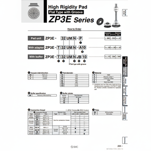 Tampon de vide pneumatique SMC ZP3E-32UMN pour équipement de manutention - Product Image 1