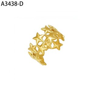 เอมี่ เอมี่แฟชั่นริง A3438 แหวนลายดาว โลหะผสม เครื่องประดับผู้หญิงสมัยใหม่ ของขวัญ สวมใส่ได้ทุกวัน - Product Image 2