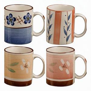 Taza <span class=keywords><strong>de</strong></span> Cerámica <span class=keywords><strong>de</strong></span> <span class=keywords><strong>Gres</strong></span> <span class=keywords><strong>de</strong></span> 11oz - Tazas <span class=keywords><strong>de</strong></span> Café y Té con Diseño Floral Recto al por Mayor, Nuevo Producto, Marca HARVIT, Origen Henan - Product Image 1