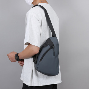 Unisex Nylon Sports <b>Backpack</b> Crossbody Waist Zipper Closure Bag Small Mobile Phone Comfortable <b>Running</b> Chest Bag - Product Image 6