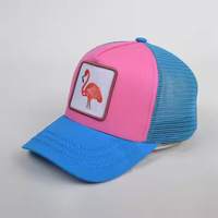 Gorra Trucker de 5 Paneles de Alta Calidad con Bordado de Anime, Gorras de Béisbol con Diseño de Animales y Dibujos Animados, Gorras Trucker de Malla