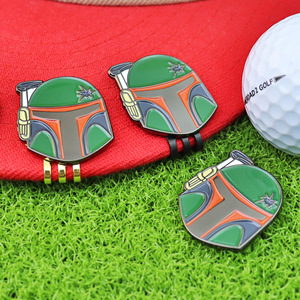 Accesorios de <span class=keywords><strong>Golf</strong></span>, Marcador de Pelota Creativo, Marcador de Posición de Pelota Guerrero Blanco y Negro, Clip para Gorra de <span class=keywords><strong>Golf</strong></span> - Product Image 5