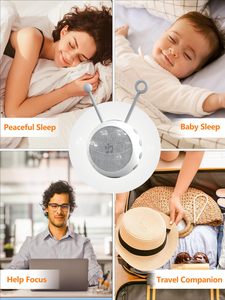 Veilleuse USB portable avec machine à bruit blanc, 10 sons apaisants pour bébés et adultes, garantie 1 an pour usage domestique - Product Image 6
