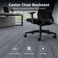 Dalles de moquette pour salle de réunion d'entreprise, isolées thermiquement, multifonctionnelles, respirantes, tapis utilitaire professionnel