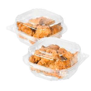 Boîte d'emballage pour hamburger à emporter en PET recyclé transparent de 6 pouces de <span class=keywords><strong>Lesui</strong></span>, conteneur alimentaire en plastique à emporter - Product Image 5