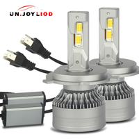 Ampoule de phare LED H4 65W 6000K 6500LM 12V, compatible universel, lumière LED intelligente à intensité variable pour voiture