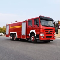 Camion Pompier Diesel HOWO 6x4 de 16 Mètres Cubes, Véhicule de Lutte Contre l'Incendie de Haute Qualité, Robuste, pour Secours, Prix Usine, En Promotion