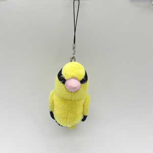 Produttore di animali imbalsamati giocattoli cartone animato peluche peluche uccellini gialli ciondolo con portachiavi in peluche personalizzato - Product Image 5