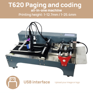 <span class=keywords><strong>Imprimante</strong></span> jet d'encre automatique T620 pour papier flexible et étiquettes, pagination automatique, garantie 1 an, date, numéro de lot, code QR, code-barres - Product Image 1