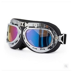 Gafas de Ciclismo Estilo Harley Yueli, Protección Contra el Viento y el Polvo, para Usar con Casco, Diseño Retro, Material de PC - Product Image 2