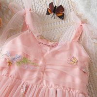 Robes tutu pour filles à épaules dénudées avec motif de fleurs pour fête, vêtements pour enfants, jupes tutu en tulle pour soirée d'anniversaire et carnaval pour filles