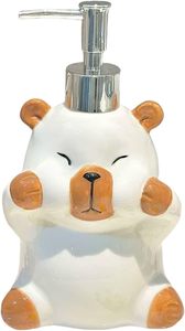 Bonito dispensador de jabón de carpincho de cerámica <span class=keywords><strong>3D</strong></span>, uso versátil <span class=keywords><strong>para</strong></span> <span class=keywords><strong>cocina</strong></span>, baño, ideal <span class=keywords><strong>para</strong></span> jabón de manos, champú, loción - Product Image 5
