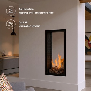 <span class=keywords><strong>Chimenea</strong></span> de Gas con <span class=keywords><strong>Ventilador</strong></span> Integrado MEISU.CH, Personalizable, de 2 Lados, con Control Remoto Inteligente NG/LG - Product Image 2