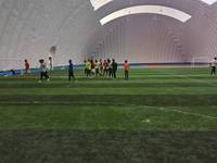 Structure de stade gonflable à grande portée personnalisée, membrane anti-UV, imperméable, dôme pneumatique pour événements sportifs en plein air, lieu de compétition
