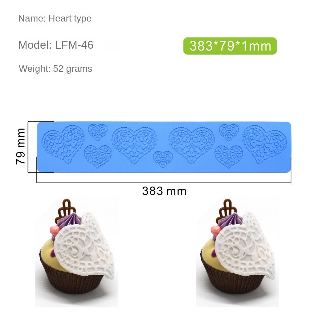 Cake Decorative Mold Sugar Lace Pad Silicone Mold Coral Maple Butterfly  Chocolate Cake Tools with Printed Baking Mold, image size:1000x1000