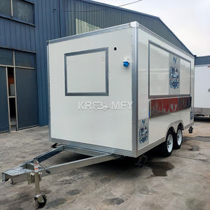 Camion-restaurant BBQ pour hot-dogs avec construction en fibre de verre pour la vente de bonbons et de nourriture de rue - Product Image 3