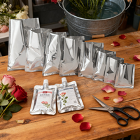 Sac cadeau en aluminium sous vide avec fermeture éclair, scellé sur trois côtés, résistant aux odeurs, personnalisable pour l'emballage d'aliments pour animaux et d'épices