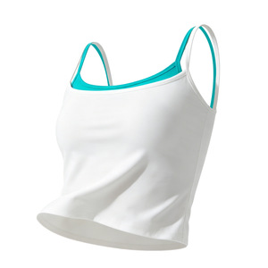 Top Deportivo Corto Estilo Coreano para Mujer, Diseño Bicolor con Efecto Segunda Piel, Ideal para Yoga, Running y Gimnasio, Tops Deportivos Personalizados Disponibles - Product Image 5
