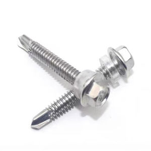 Vente chaude DIN7504 Vis autoperceuses en acier galvanisé à tête hexagonale avec queue de perçage ASTM C1022nA484/A485 Classe 4.8&6.8 Clous métriques - Product Image 3