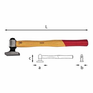 Martillo 414 A de 32 oz con cabeza de acero y mango de madera para metalurgia y carpintería - Product Image 1