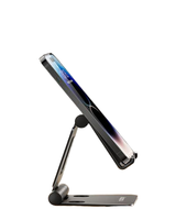 Support de téléphone portable pliable double, entièrement réglable, support de téléphone portable et de tablette pliable, support de bureau, support de table