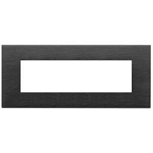 Brushed Black Wall <b>Plate</b> 21.7 Cm Length For <b>Switches</b> - Product Image 1