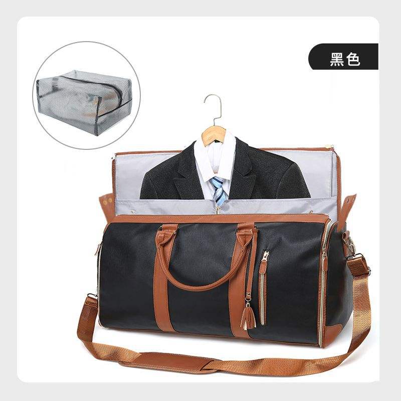 0528 Upgraded Version: Black and Brown with Toiletry Bag