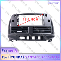 Fabricant pour HYUNDAI 2006-2012 SANTAFE 12,3 pouces, kit de montage de support d'écran de moniteur Android pour véhicule, autoradio