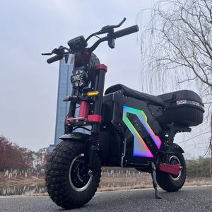 M5 10000W <b>72V</b> Scooter Bike Moped 14Inch Fat Tire Dual Motor off Road Electrico for Adult with Pedals Foldable Digital - Product Image 2