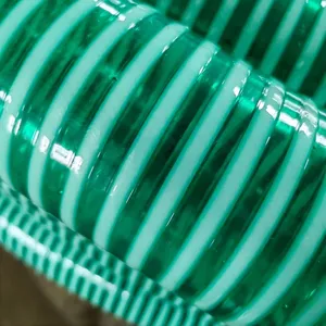 聚氯乙烯水泵吸水软管柔性绿色吸水软管3/4英寸至6英寸