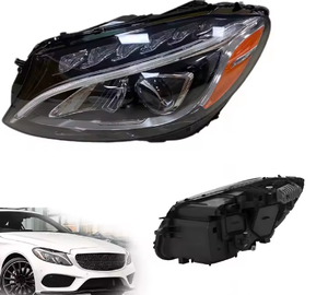 Auto Lighting System USA Type <b>LED</b> <b>Headlight</b> Assembly for Mercedes-Benz C-Class W205 2015-2018 OEM 2059061561 2059061661 - Product Image 1