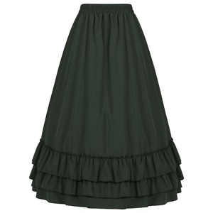 Vestido de talla grande para cosplay de Halloween, estilo steampunk vintage, vestido victoriano <span class=keywords><strong>medieval</strong></span> con volantes y ribetes de satén, faldas góticas, corsé para <span class=keywords><strong>mujer</strong></span> - Product Image 2