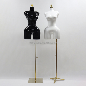 <span class=keywords><strong>Mannequin</strong></span> <span class=keywords><strong>Femme</strong></span> Grande <span class=keywords><strong>Taille</strong></span> Noir Or Blanc pour Vitrine, Demi-Corps avec Hanches Larges, <span class=keywords><strong>Taille</strong></span> Fine, <span class=keywords><strong>Mannequin</strong></span> <span class=keywords><strong>Femme</strong></span> Courbe Grande <span class=keywords><strong>Taille</strong></span> - Product Image 4