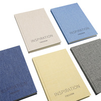 Carnet A5 sur mesure en feuille d'or japonaise |   Reliure parfaite, couverture rigide pour papeterie d'entreprise, bureau, sur mesure