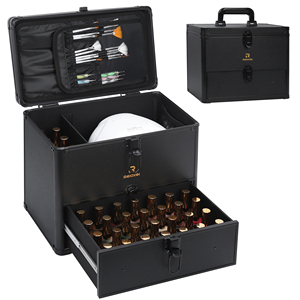 Estuche Organizador <span class=keywords><strong>de</strong></span> Esmaltes <span class=keywords><strong>de</strong></span> <span class=keywords><strong>Uñas</strong></span> con Capacidad <span class=keywords><strong>para</strong></span> 36 Botellas, <span class=keywords><strong>de</strong></span> Aluminio, <span class=keywords><strong>para</strong></span> Manicura, Viaje, con Cierre <span class=keywords><strong>de</strong></span> Cremallera, Asa Suave <span class=keywords><strong>para</strong></span> Colgar y Deslizar - Product Image 1