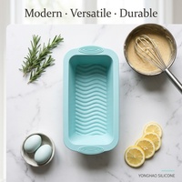 Moule à pain de mie en silicone flexible de 25 cm, qualité supérieure, sans BPA, durable, rectangulaire, compatible four, prix usine, pour cuisson DIY