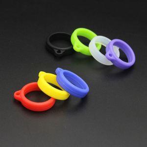 Anneau suspendu en silicone, anneau de fixation durable en caoutchouc pour stylo ou bouteille, anneau décoratif en silicone multicolore - Product Image 2