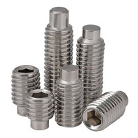 Vis à tête hexagonale à empreinte hexagonale en acier inoxydable de qualité 12.9, grade 304 316, M6 M8 M10 M20 Din915, avec pointe en forme de chien