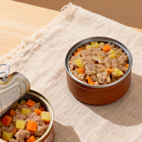 Comida para Perros Premium OEM en Lata de 170g, Sabor a Carne de Res con Verduras Mixtas, Alta en Proteínas, Sin Granos, Comida Húmeda, Nutrición Completa, Salud Digestiva