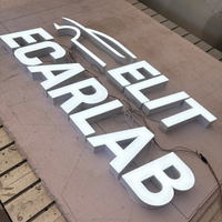 Enseigne lumineuse personnalisée en lettres acryliques 3D à LED, logo de marque éclairé pour concessionnaires automobiles, magasin d'automobiles, signalétique murale intérieure
