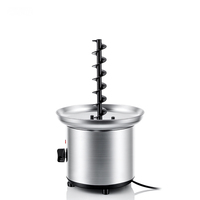 Fontaine à chocolat électrique RAF R.0009, 40W à 46W, tour à 3 niveaux en acier inoxydable, capacité de 1000g pour servir des desserts lors de fêtes